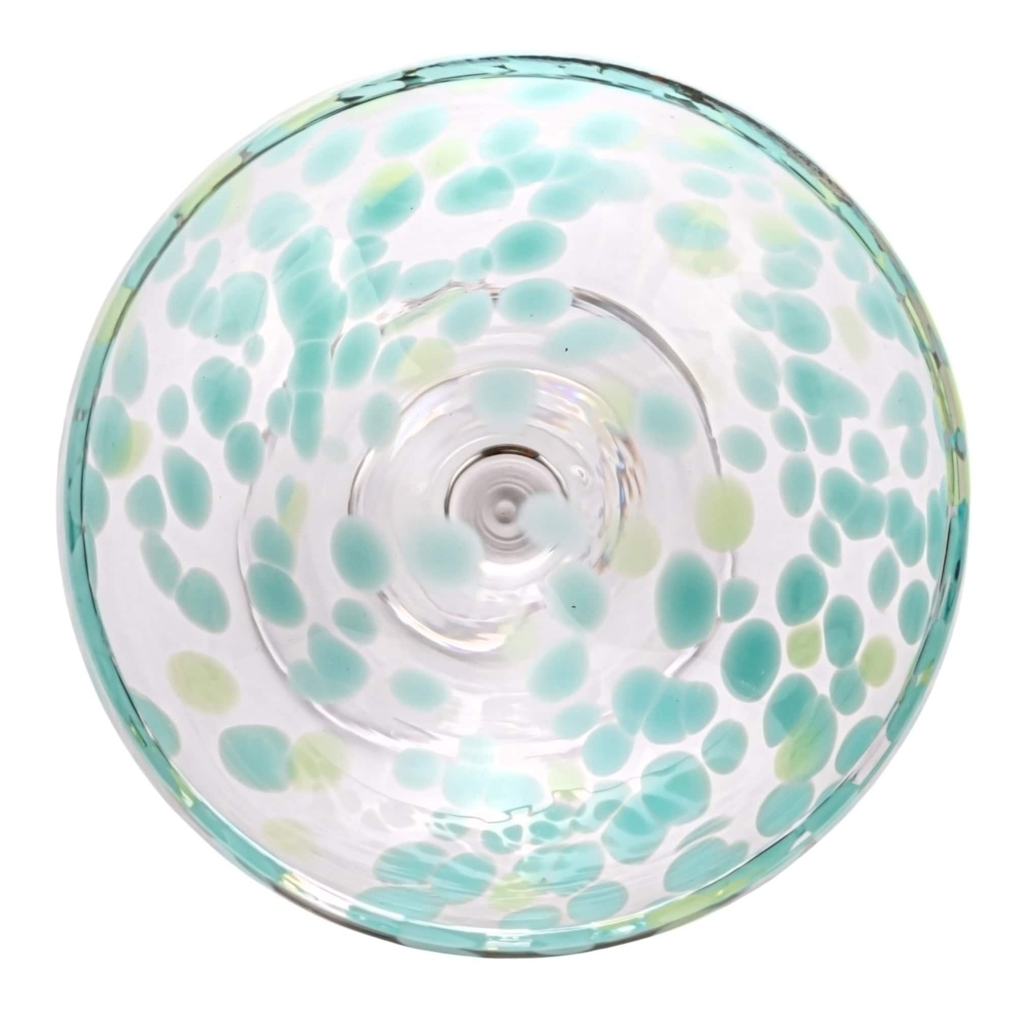 Hello Honey® 7" Speckle Round Stemmed Champagne Coupe Glass Set